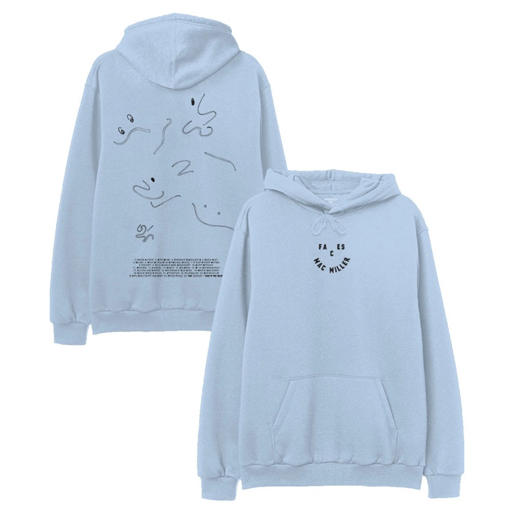 mac miller faces sweatshirt